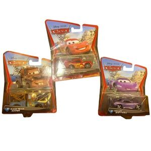 Disney‎ Pixar Cars 2 Mattel Diecast Lot of 3 McQueen Mater Holley 2010 racing
